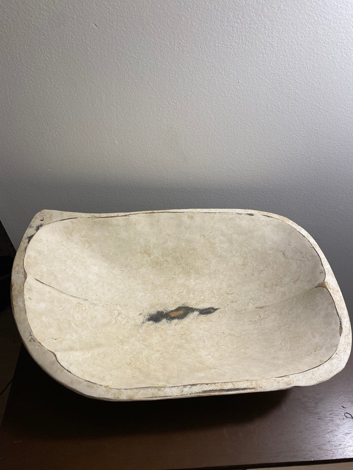 Lg white dough bowl