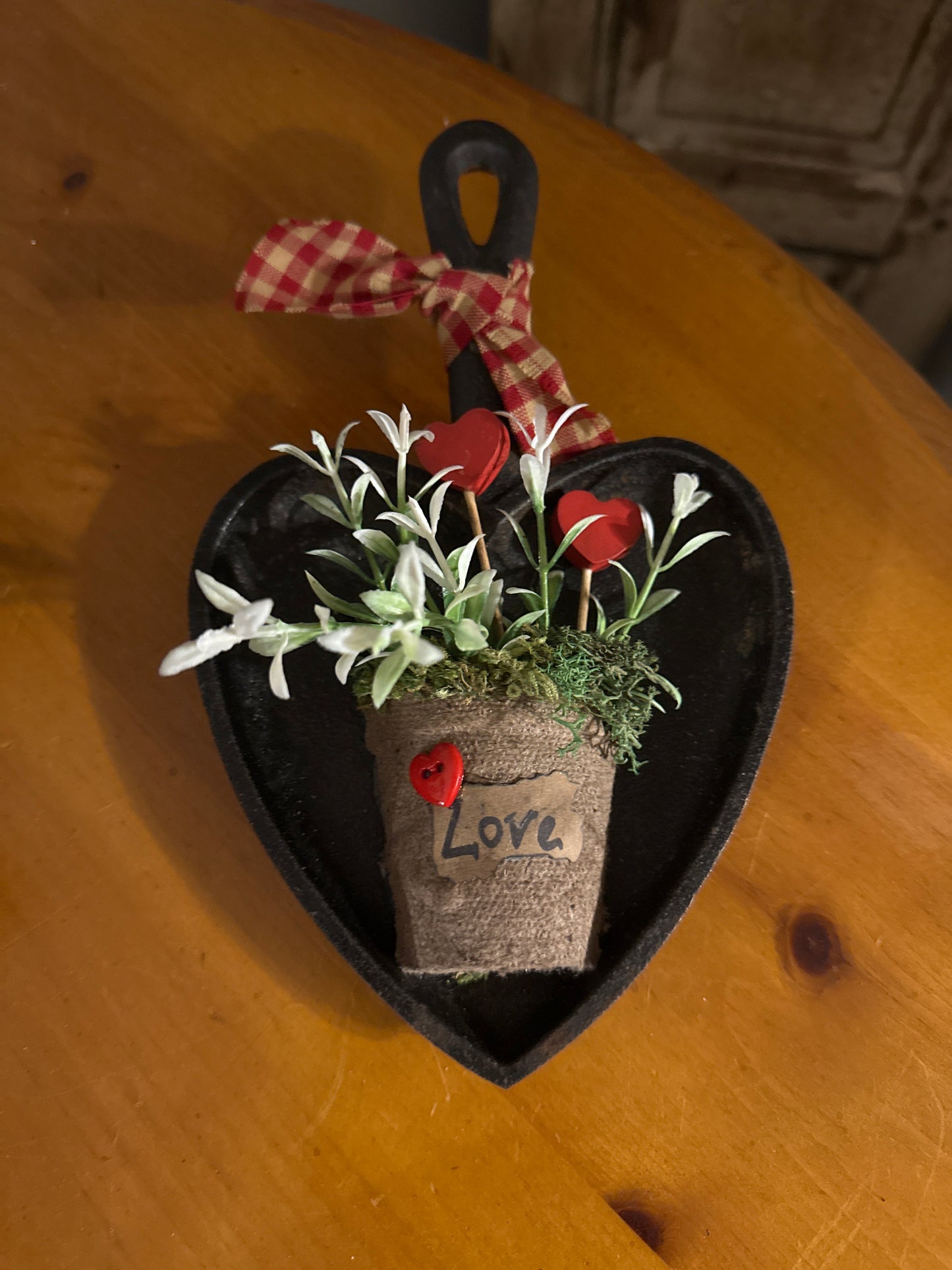 Valentines heart skillet