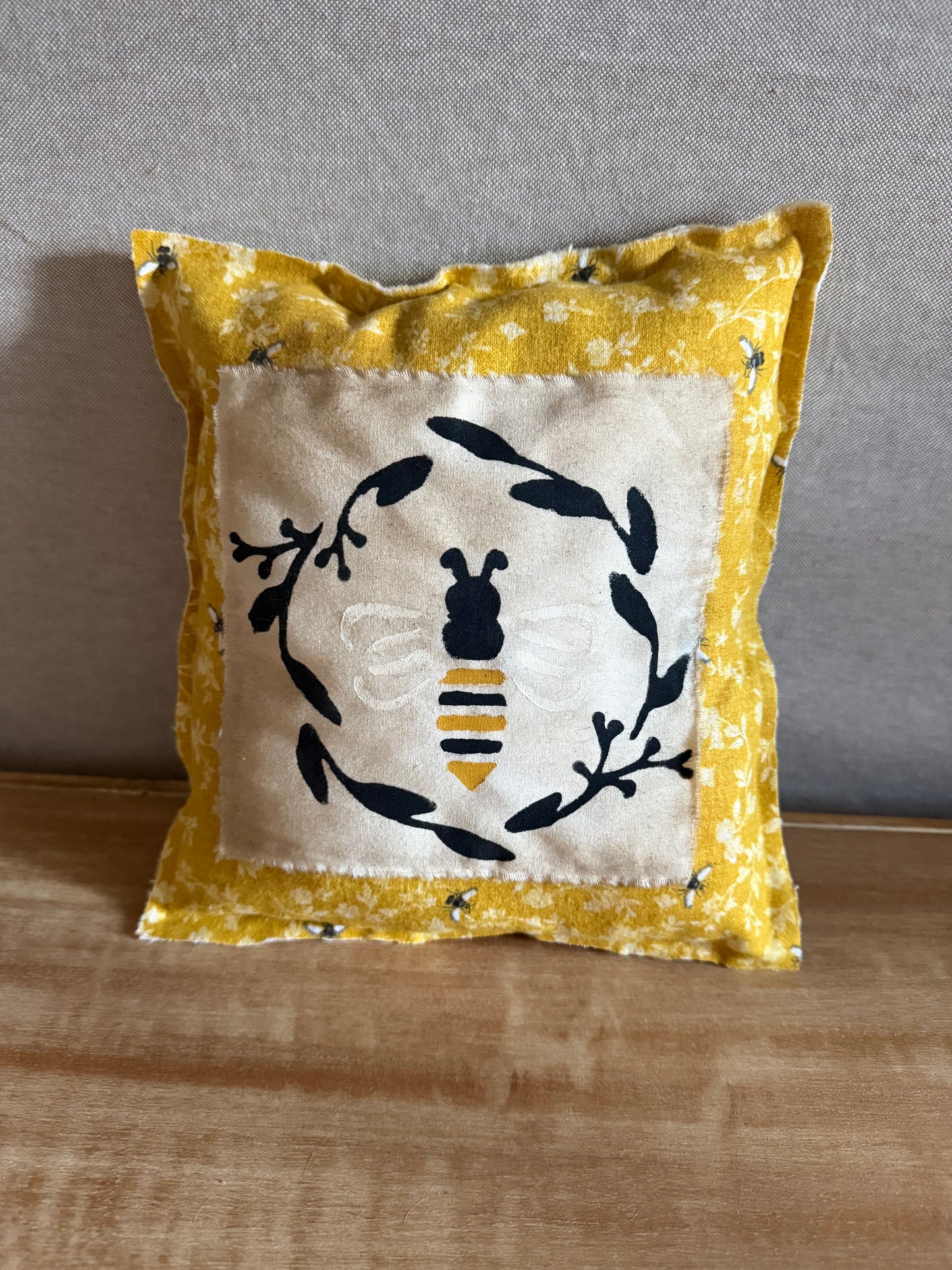 Small bee pillow