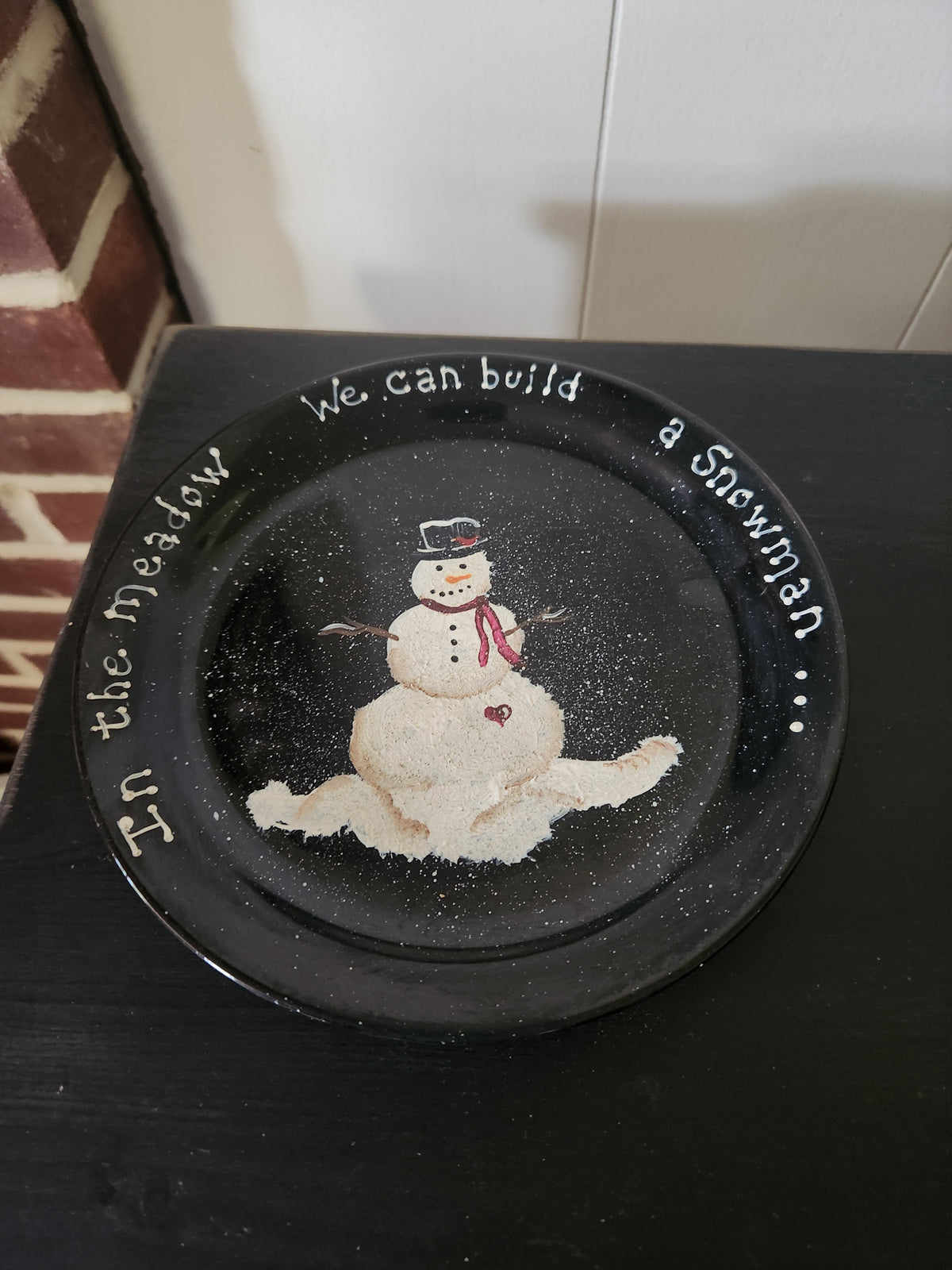 Snowman plate