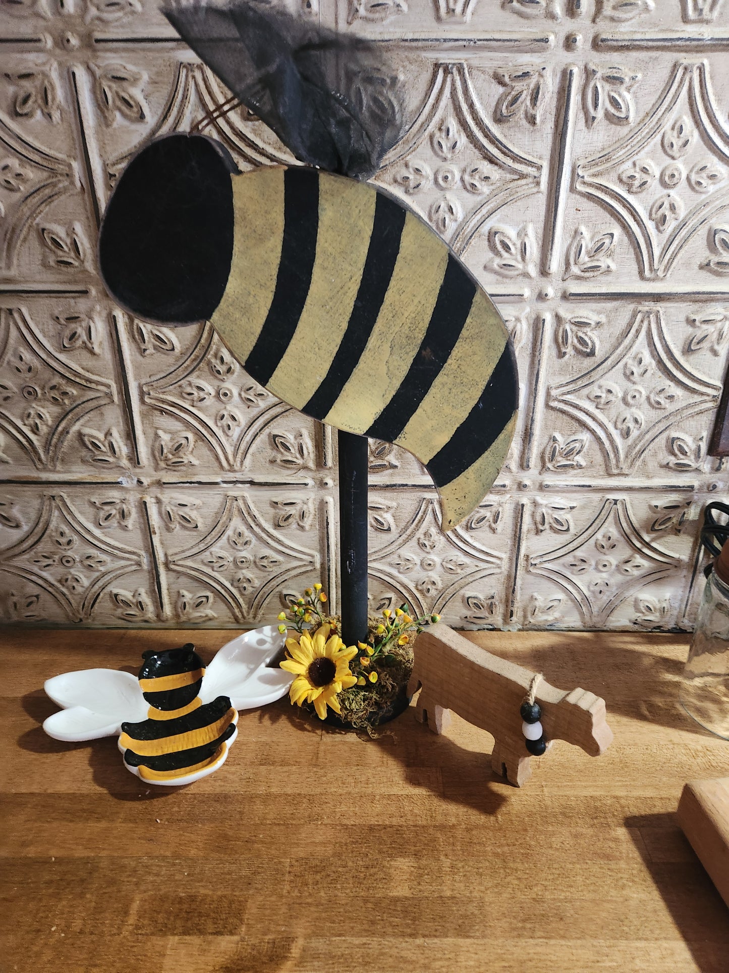 Bees and wood cow