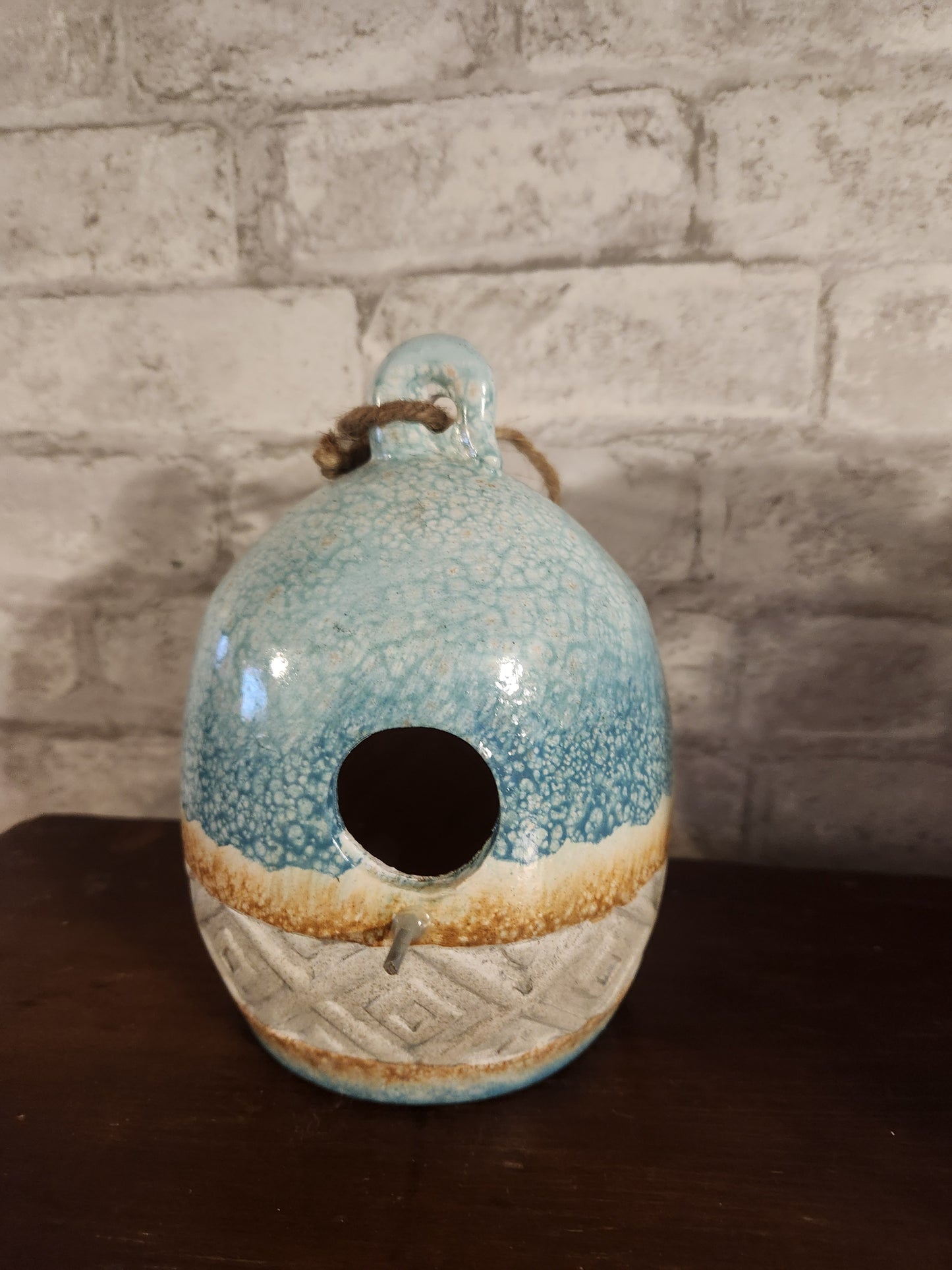 Ceramic birdhouse