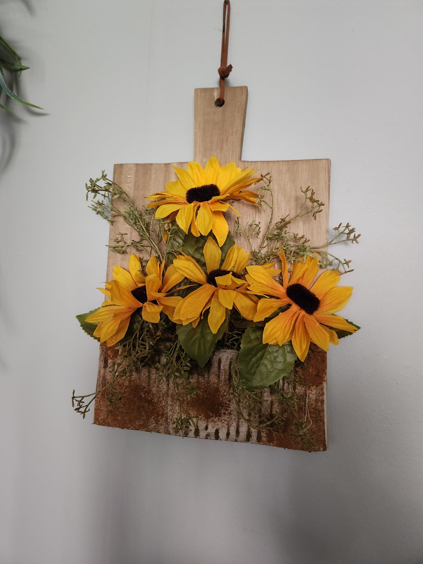 Sunflower wall hanger