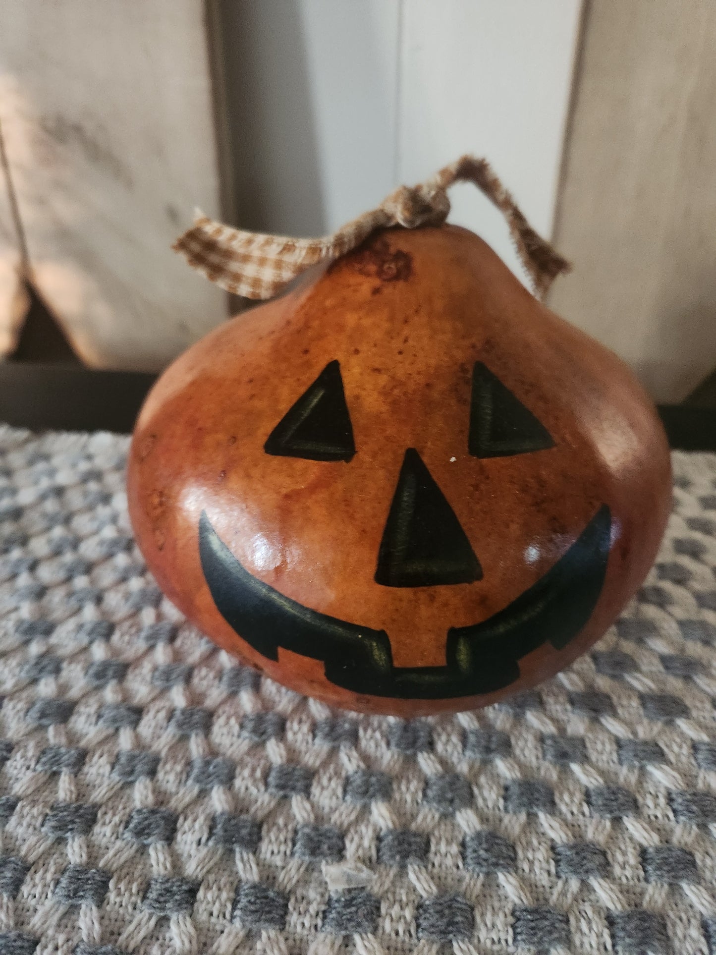 Jack-o-lantern gourd