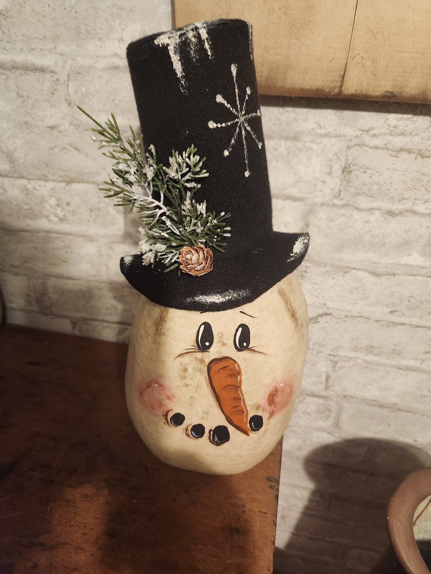 Snowman gourd