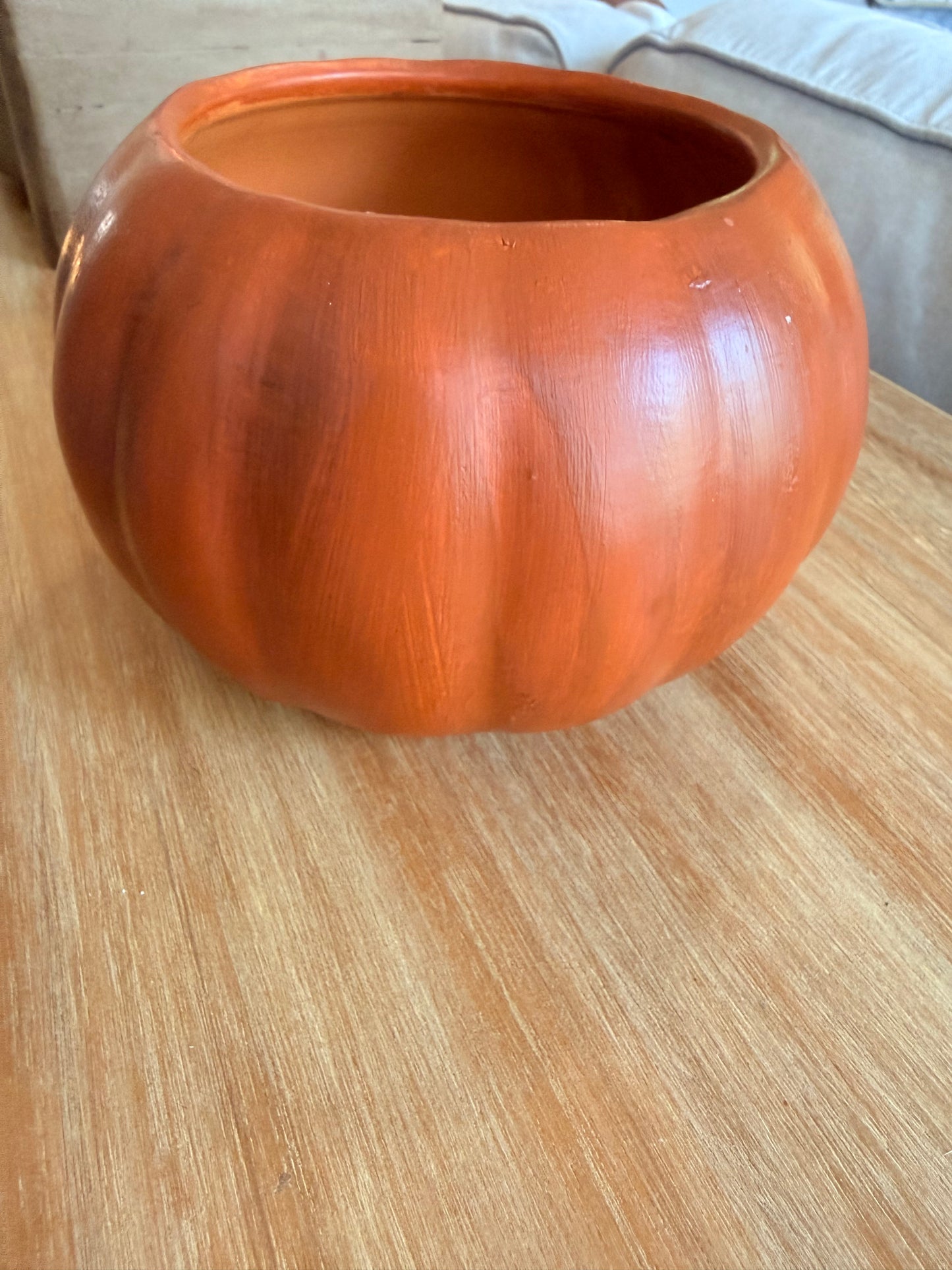 Small pumpkin planter
