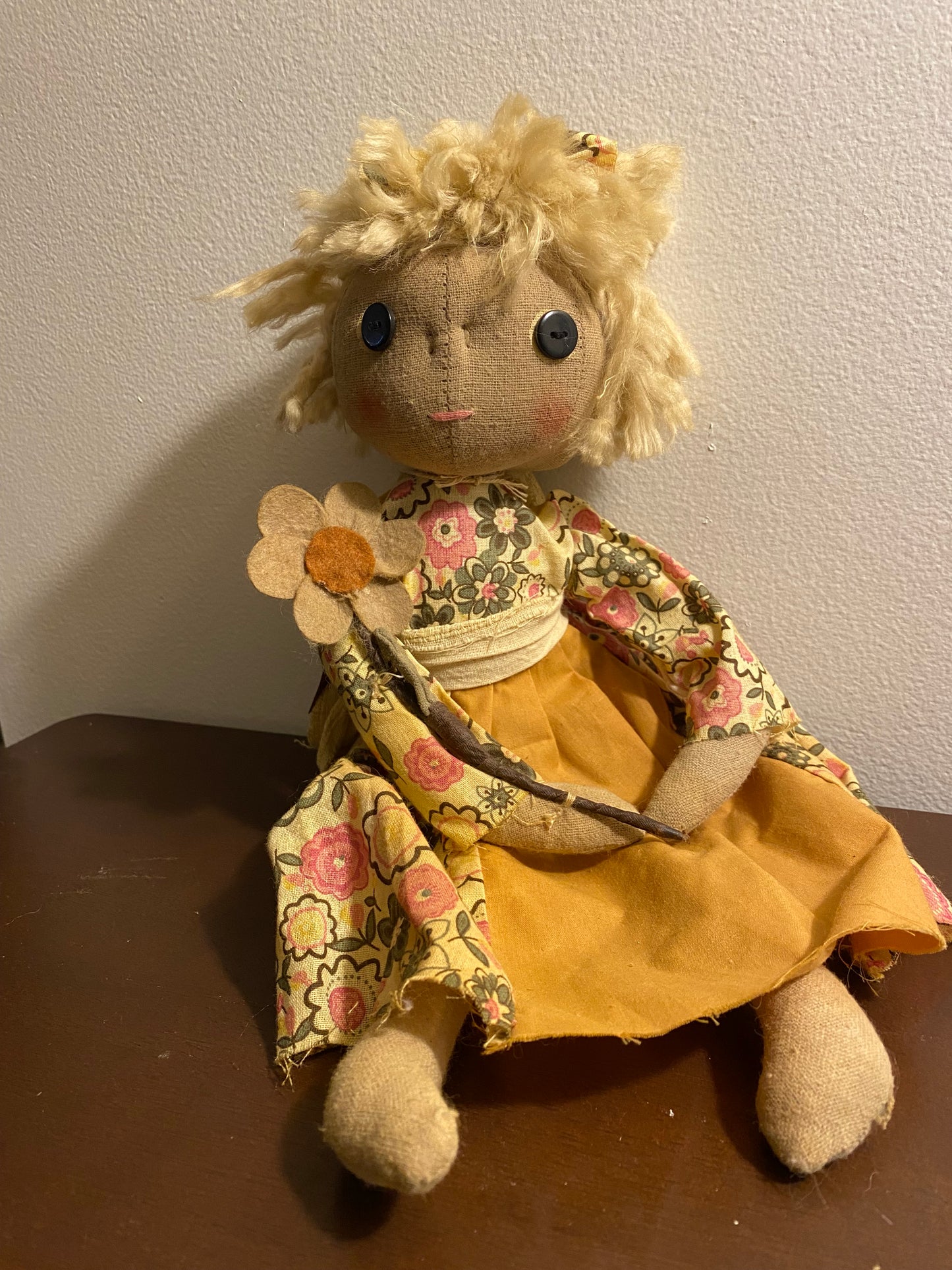 Blond hair prim doll