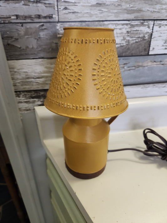 Tin punched lamp