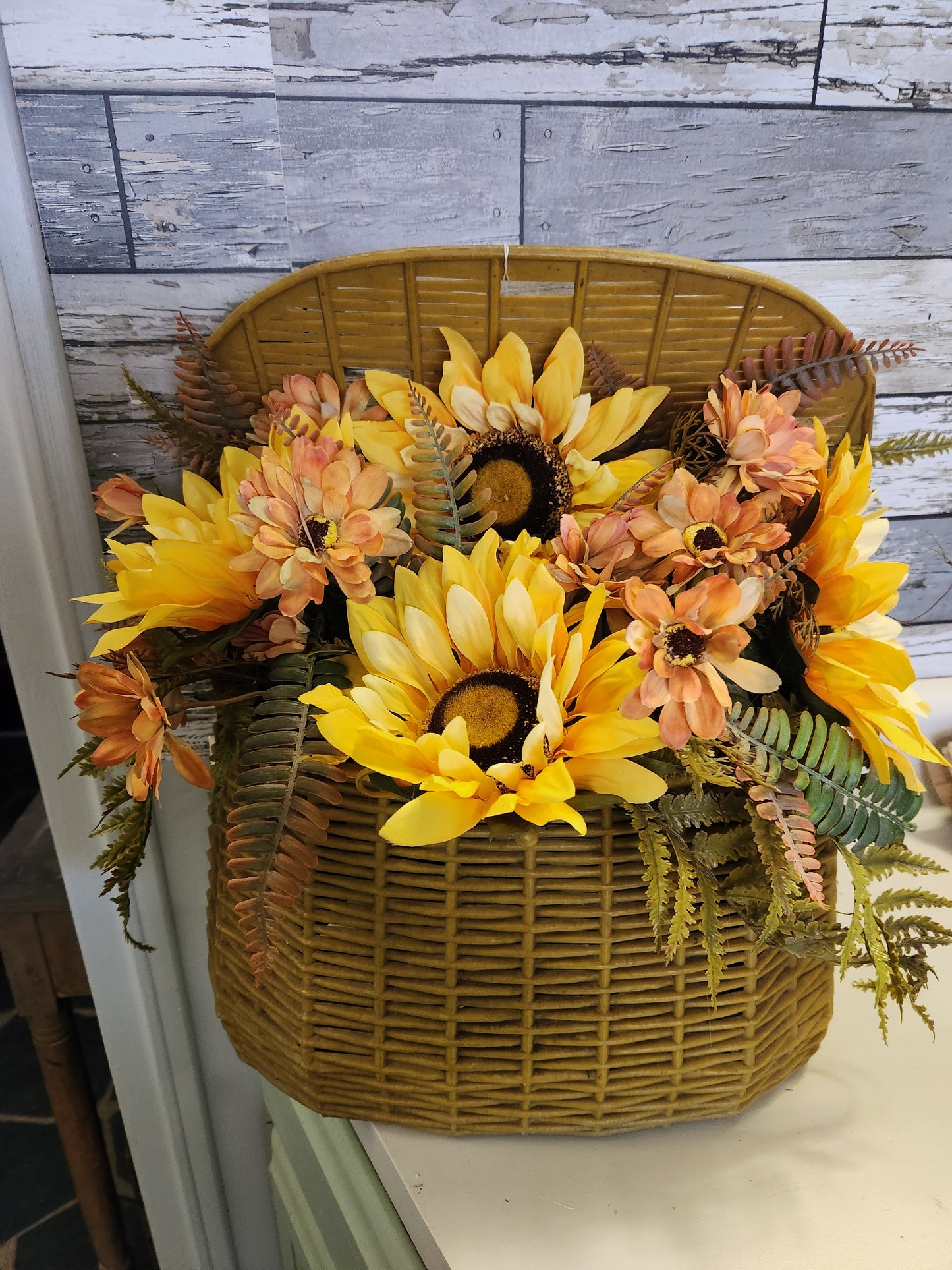 Large fishing basket arrangement