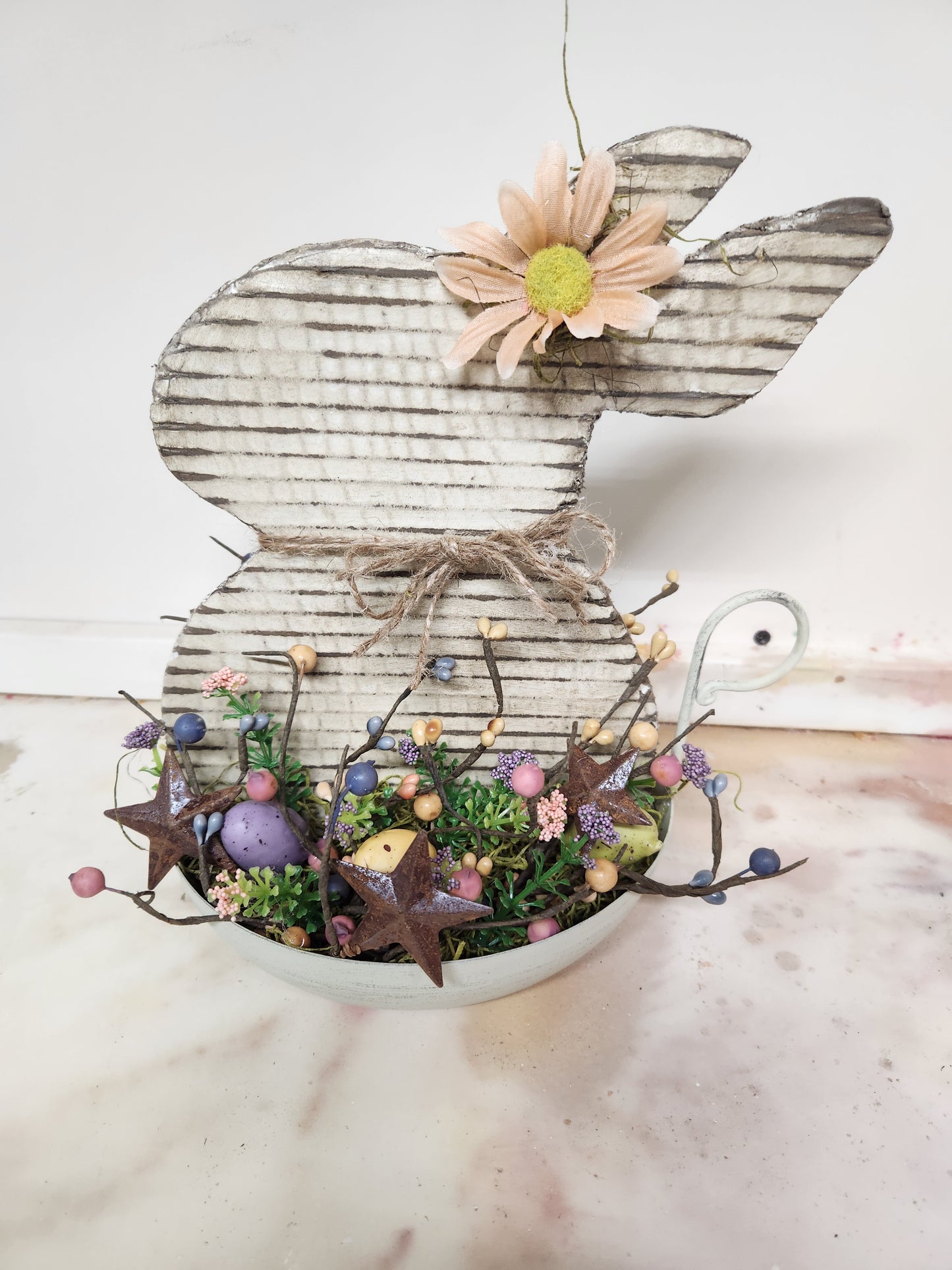 Bunny in candle pan