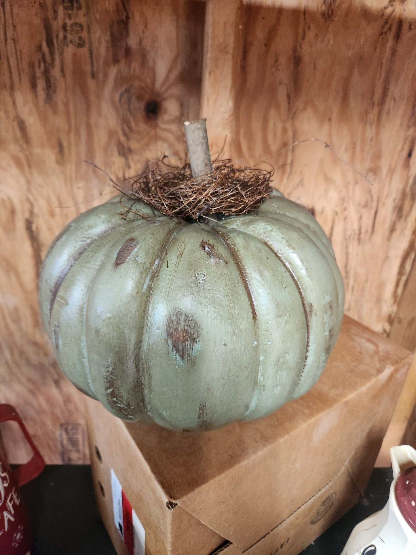 Large green pumpkin