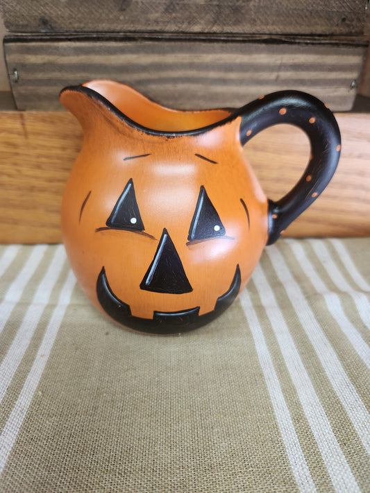 Jack-o-lantern pitcher
