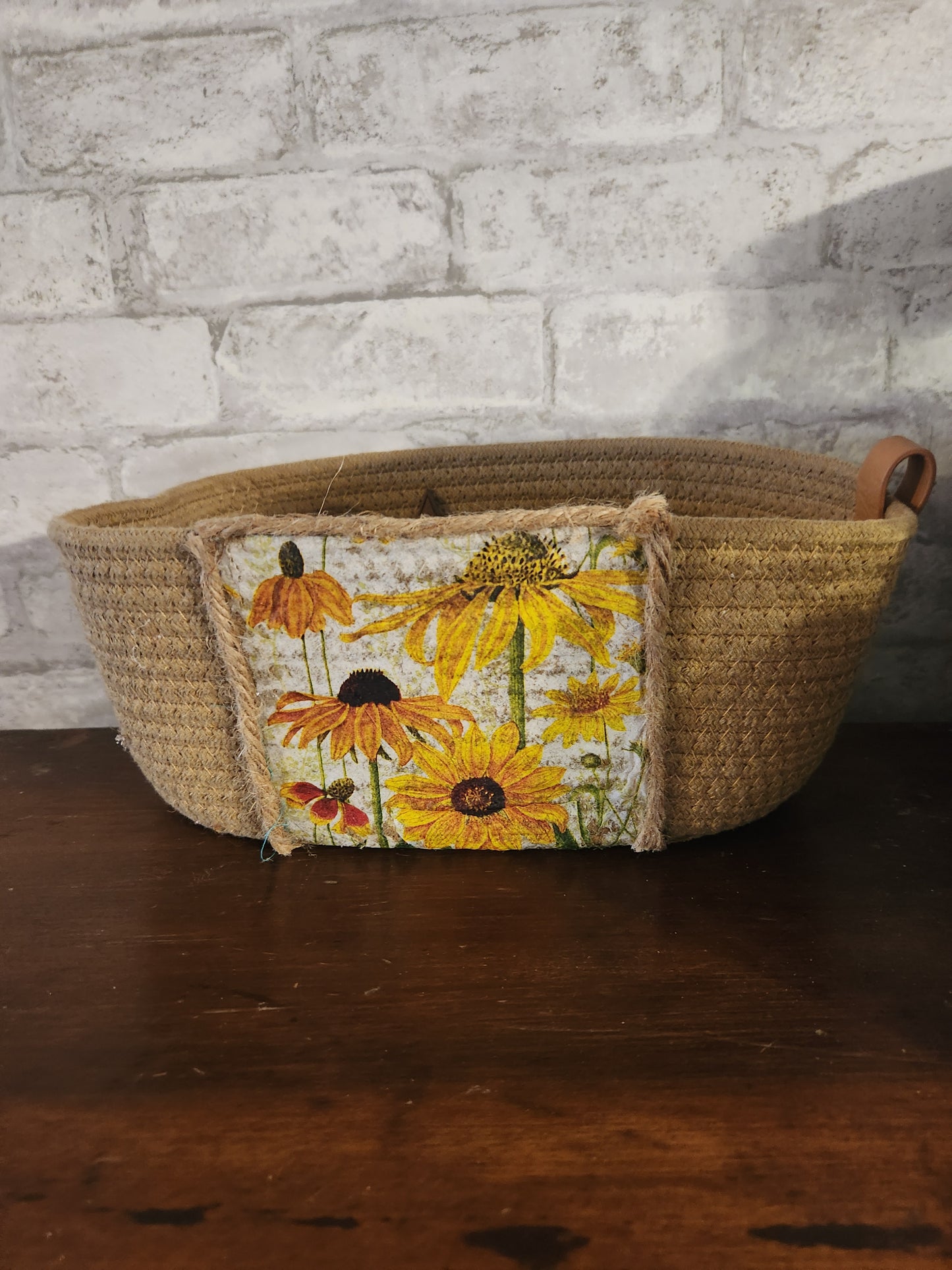 Sunflower basket