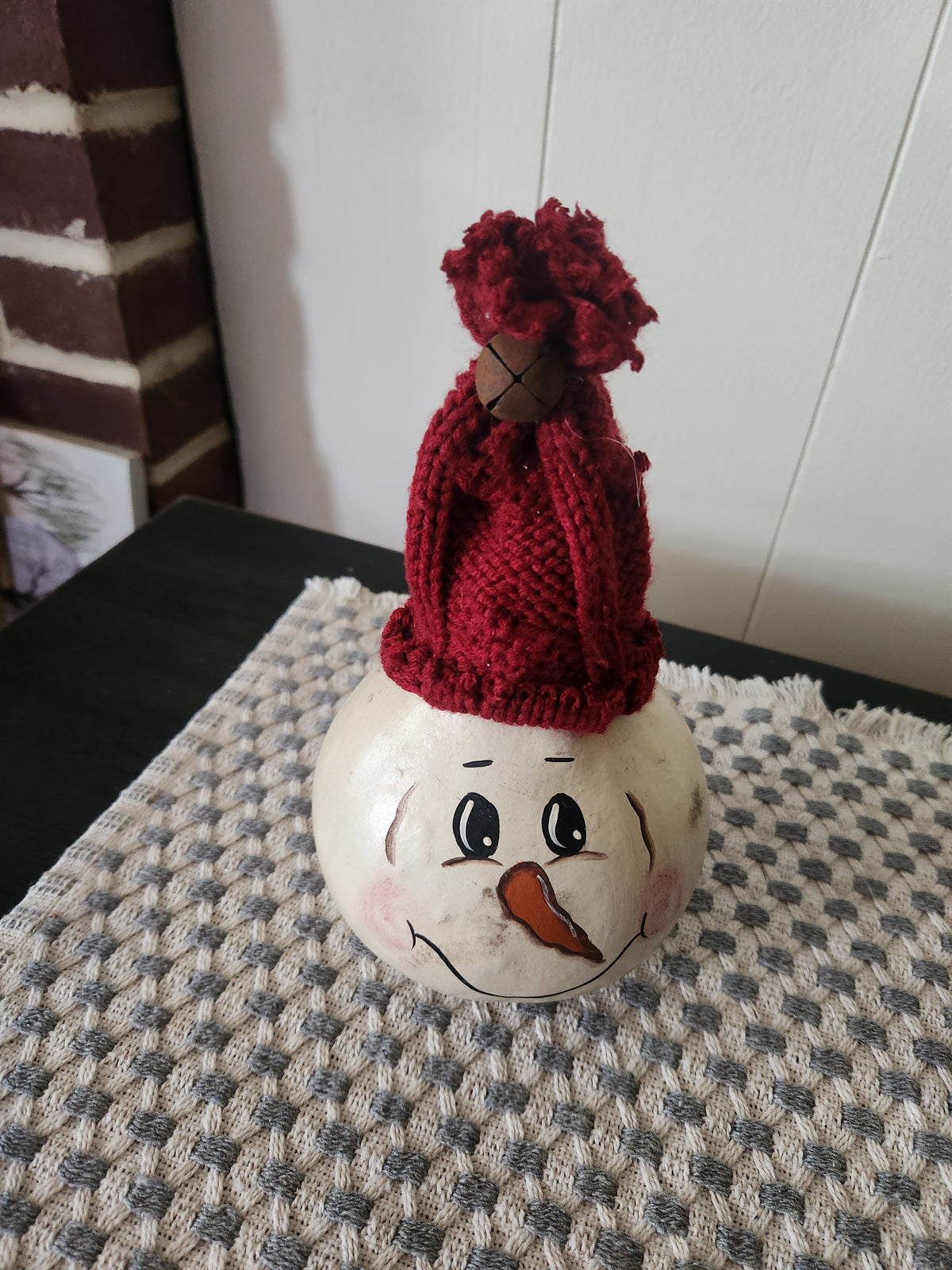 Snowman gourd with smile