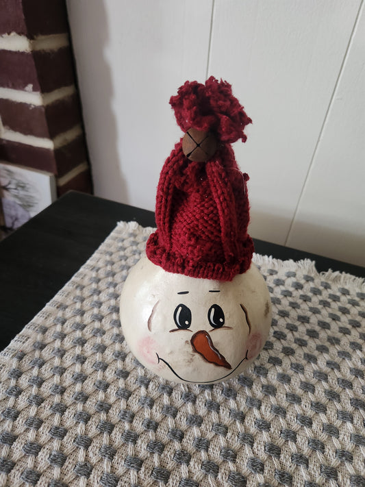 Snowman gourd with smile