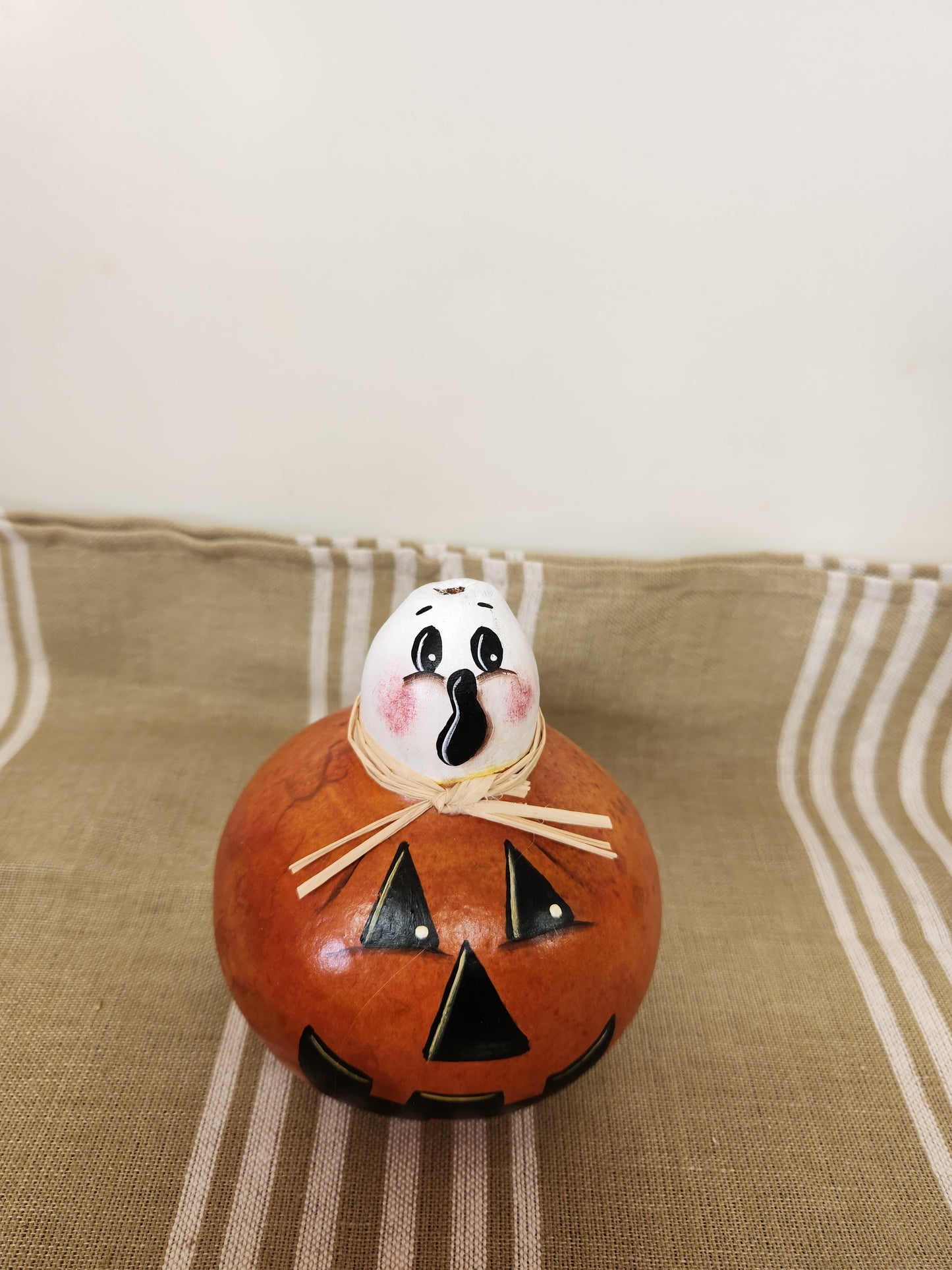 Ghost Jack-o-lantern gourd