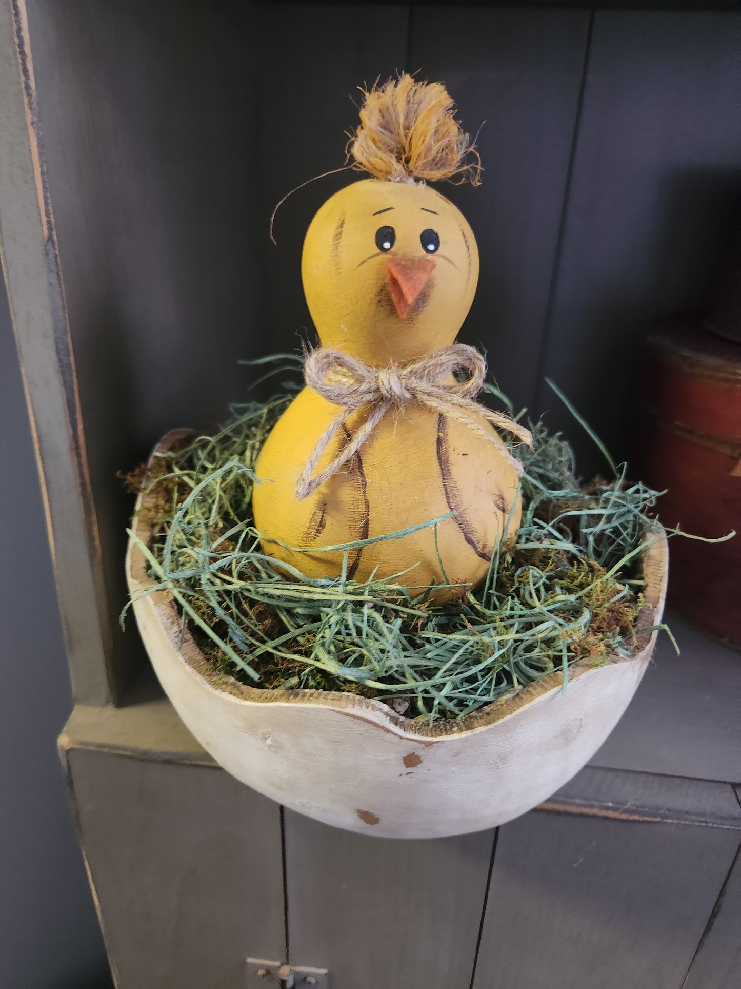 Gourd chick in gourd egg