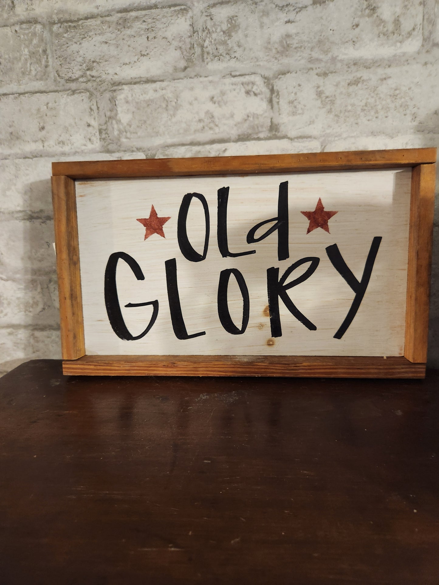 Old glory sign
