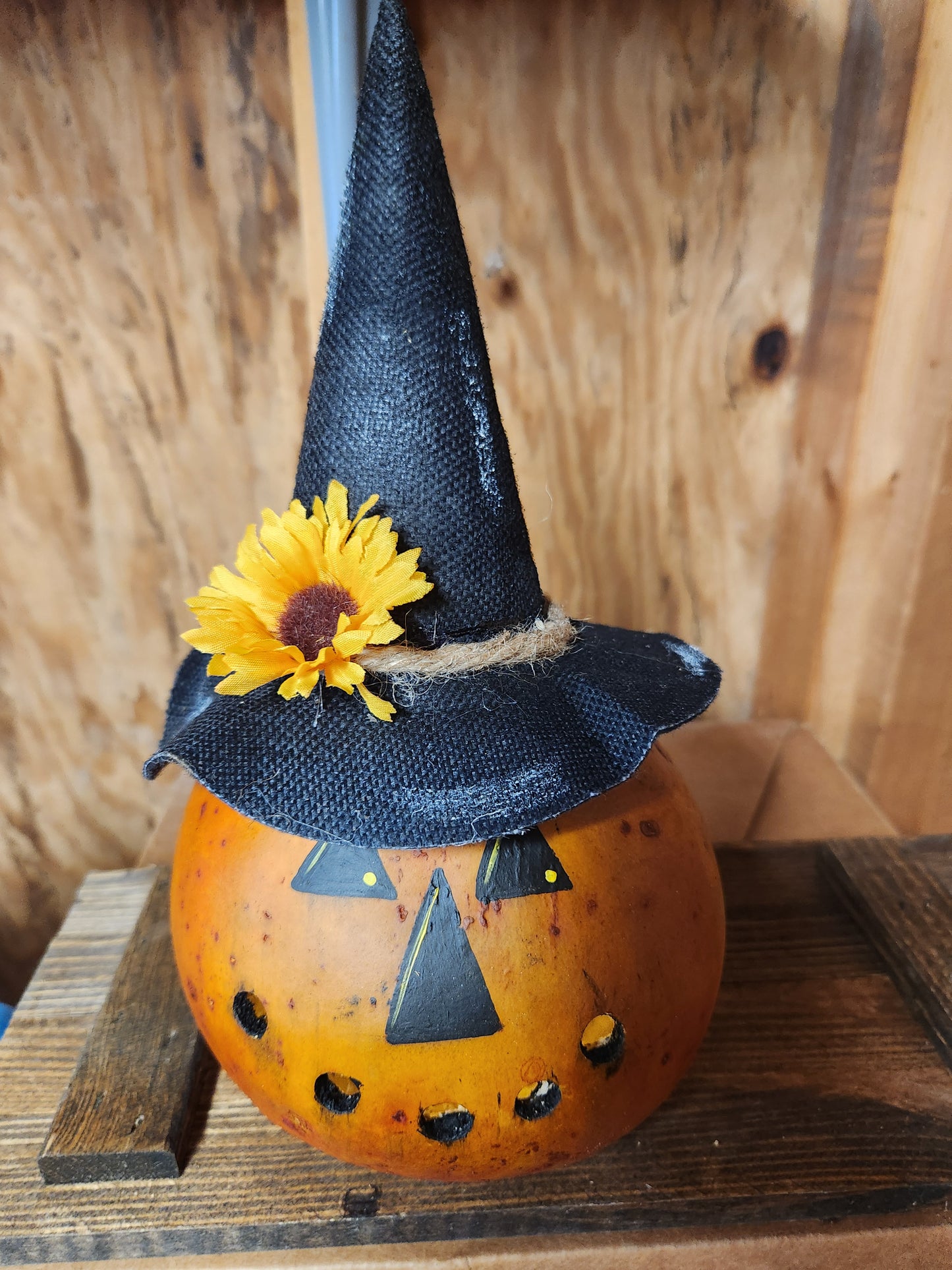 Jack-o-lantern gourd