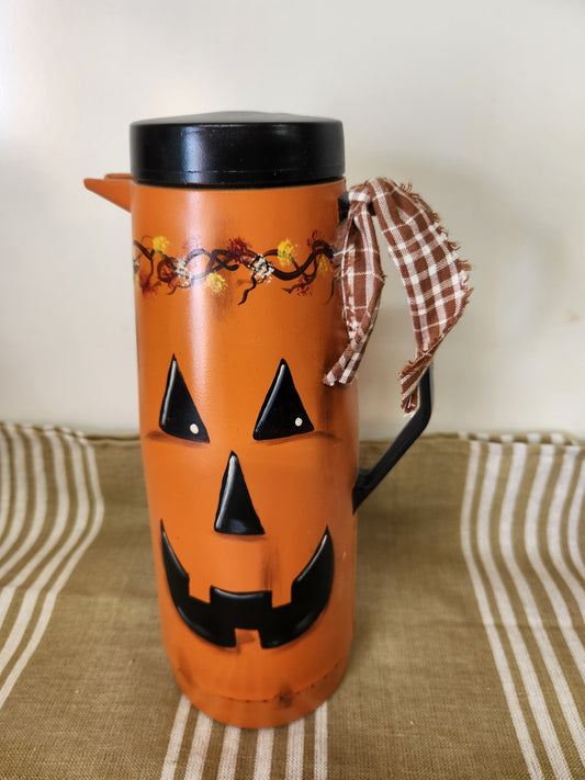 Tall Jack-o-lantern carafe