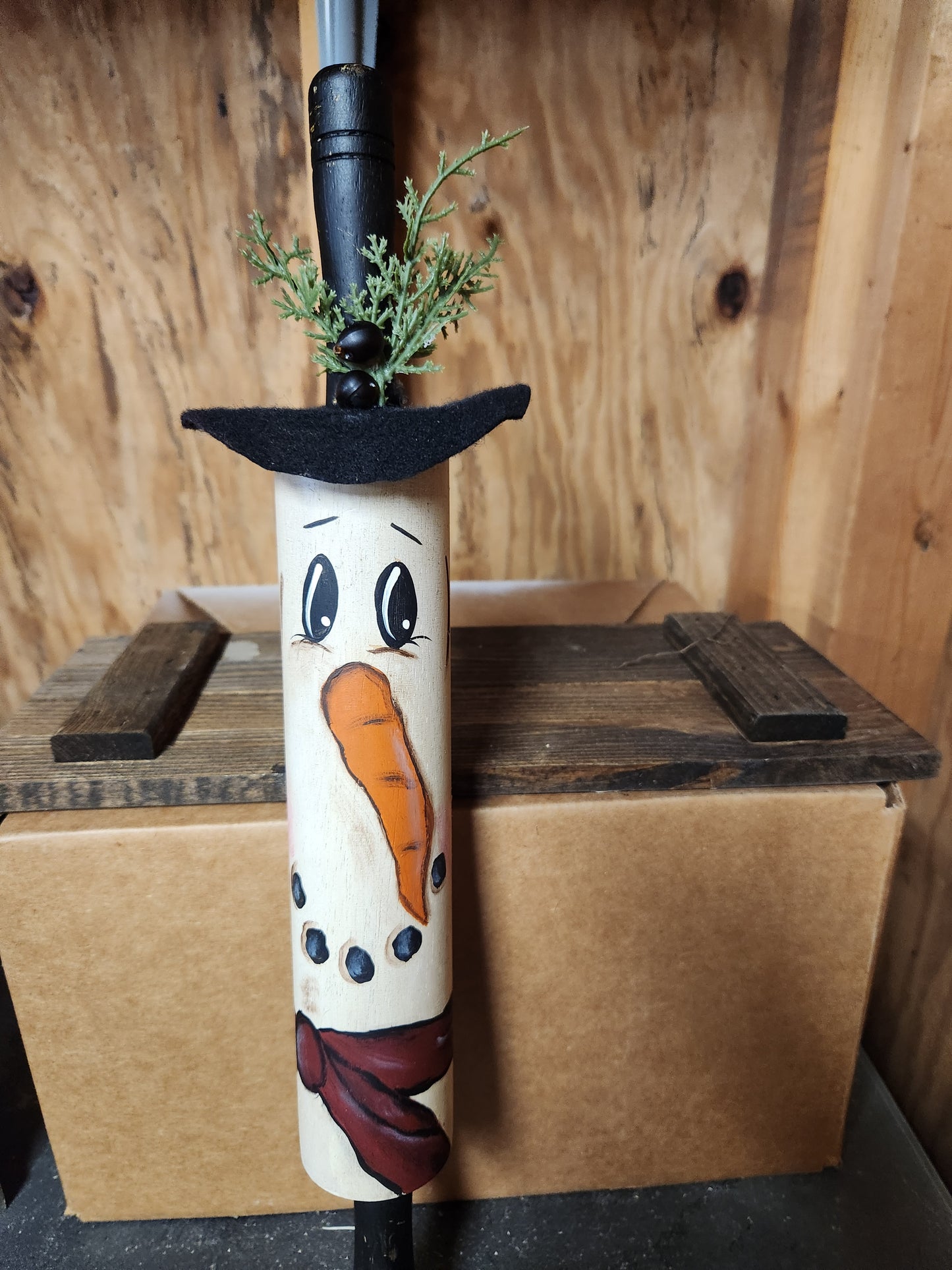 Snowman rolling pin