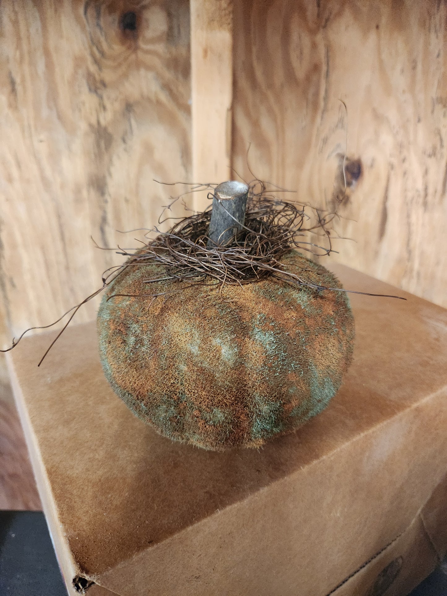 Rustic green pumpkin
