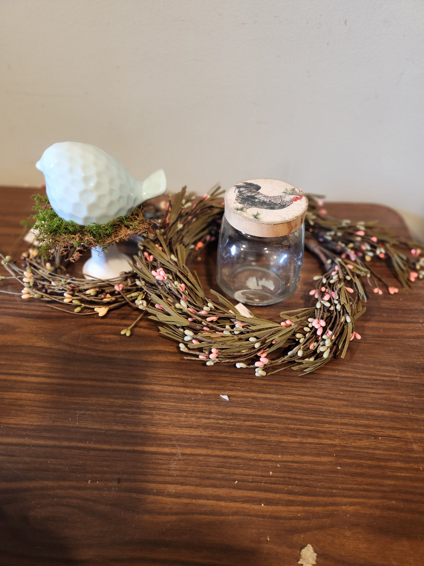 Bird and candle rings