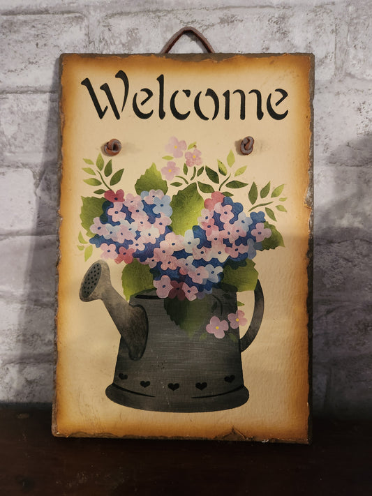 Welcome slate