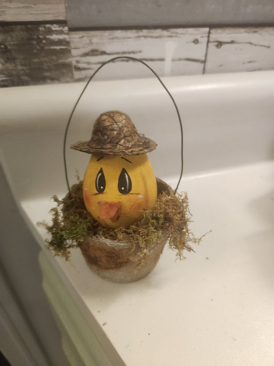 Chick in pot with handle