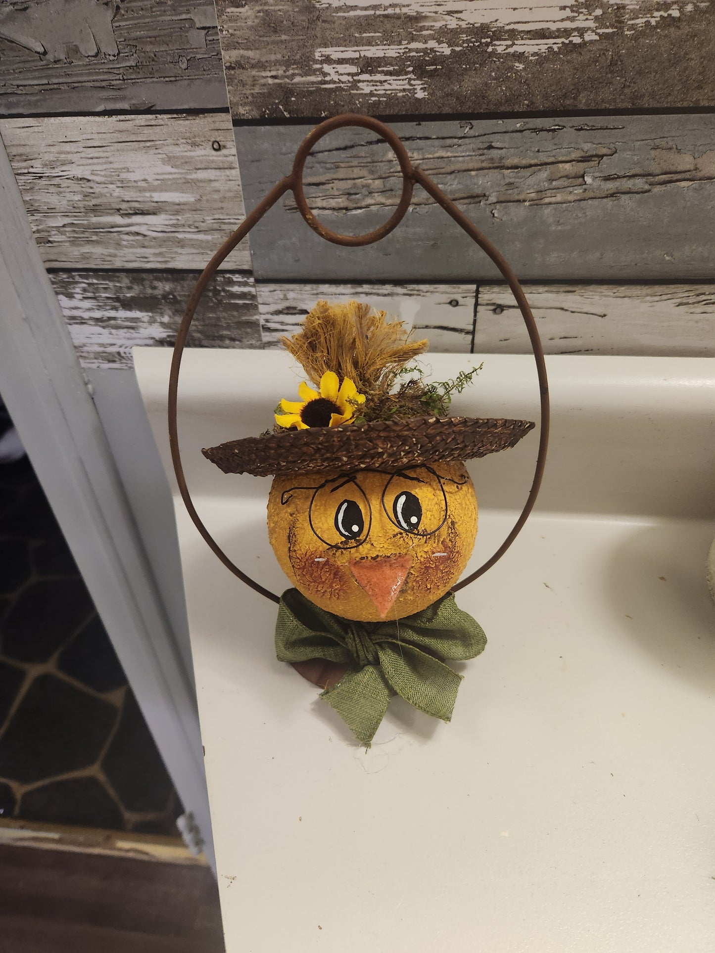 Chick in hanger