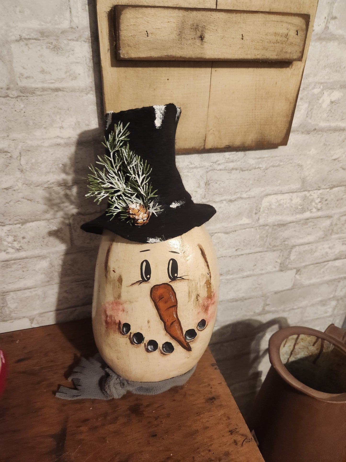 Snowman gourd