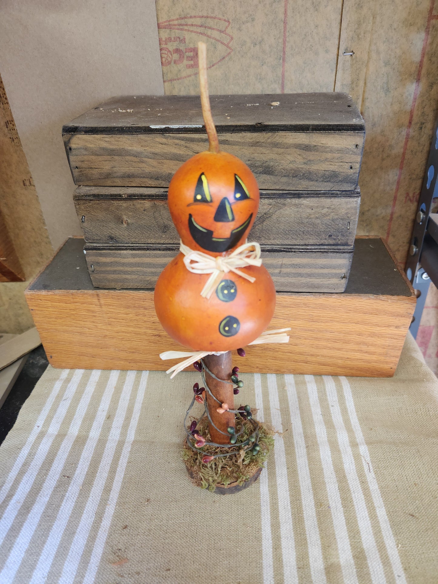 Jack-o-lantern gourd